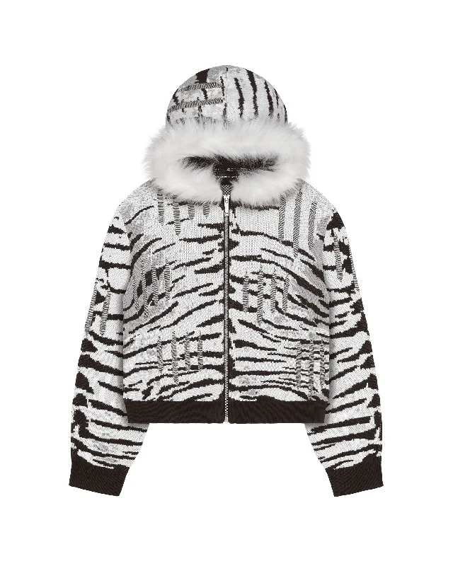 Snow Tiger Hoodie Bold Men's Statement