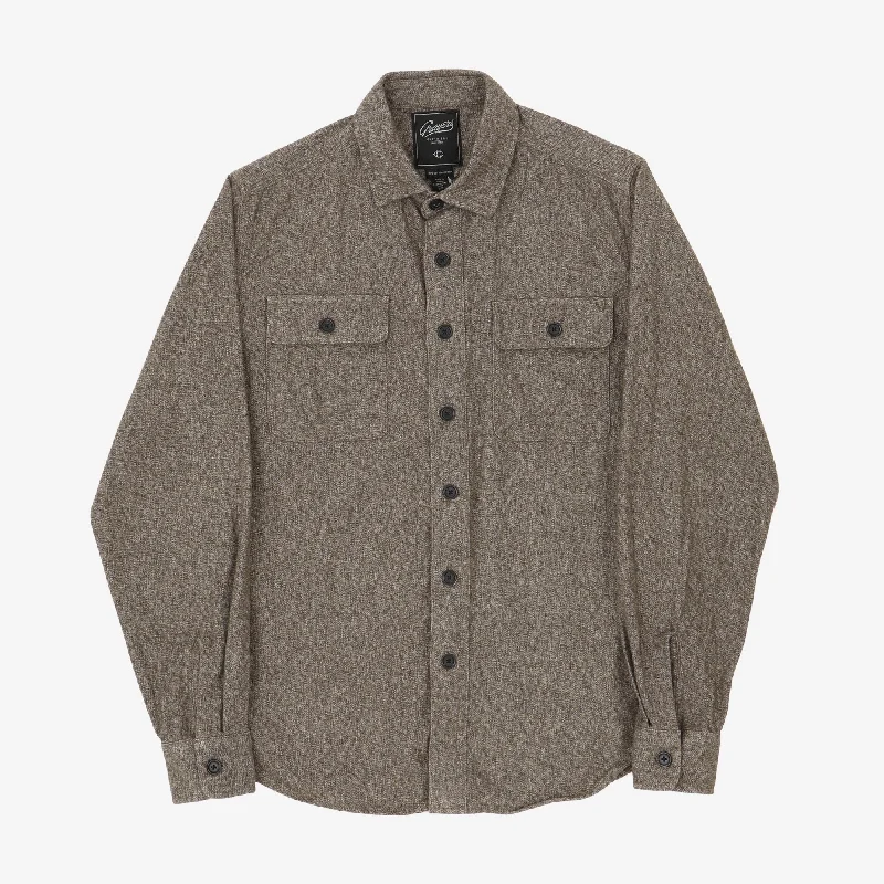 Flannel Twill Work Shirt Laid