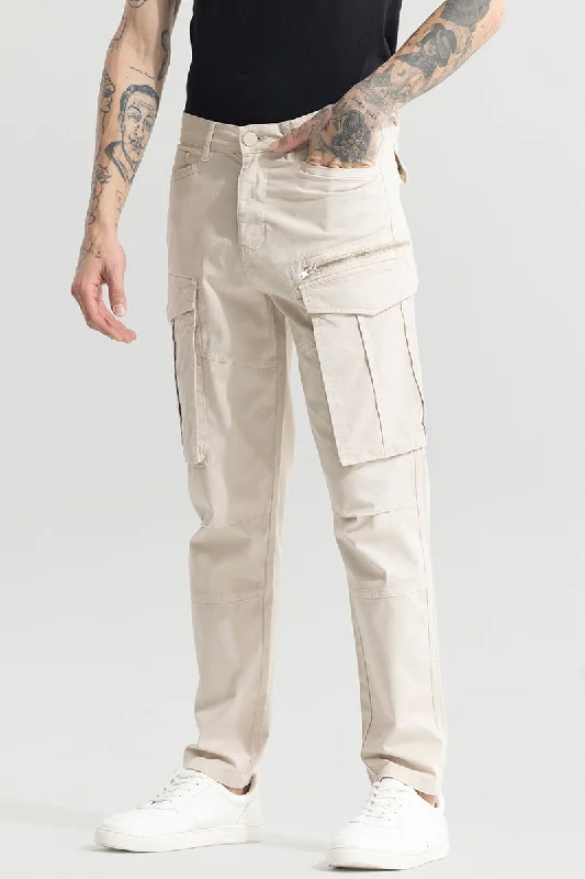 Outlander Cream Cargo Pant Refined Men's European