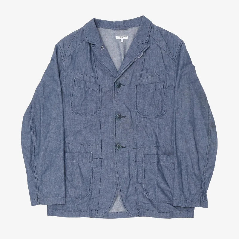 Chambray Bedford Jacket Refined Men's European