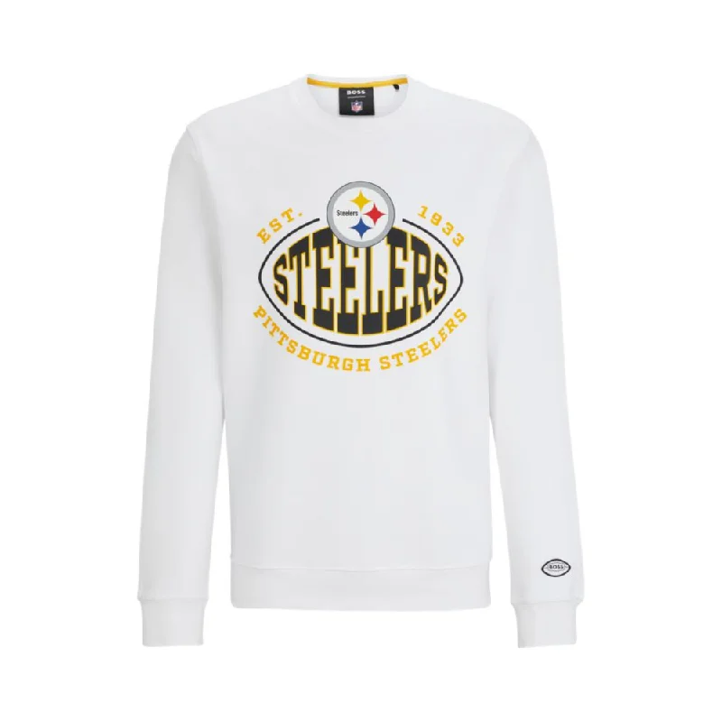 BOSS x NFL cotton-blend sweatshirt with collaborative branding Beach