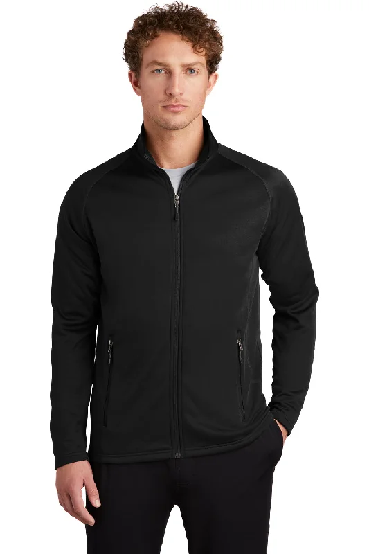 Eddie Bauer Mens Fleece Full Zip Jacket - Black - Closeout Dynamic Men's Glow