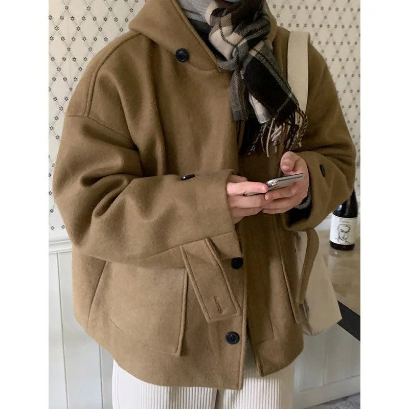 Mid-length Hooded Coat Vacation