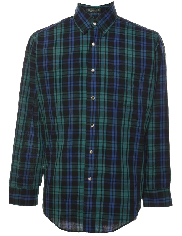 Multi-colour Checked Shirt - M Sophisticated Men's 