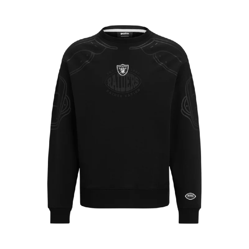 BOSS x NFL cotton-blend sweatshirt with collaborative branding Bold Men's Animal