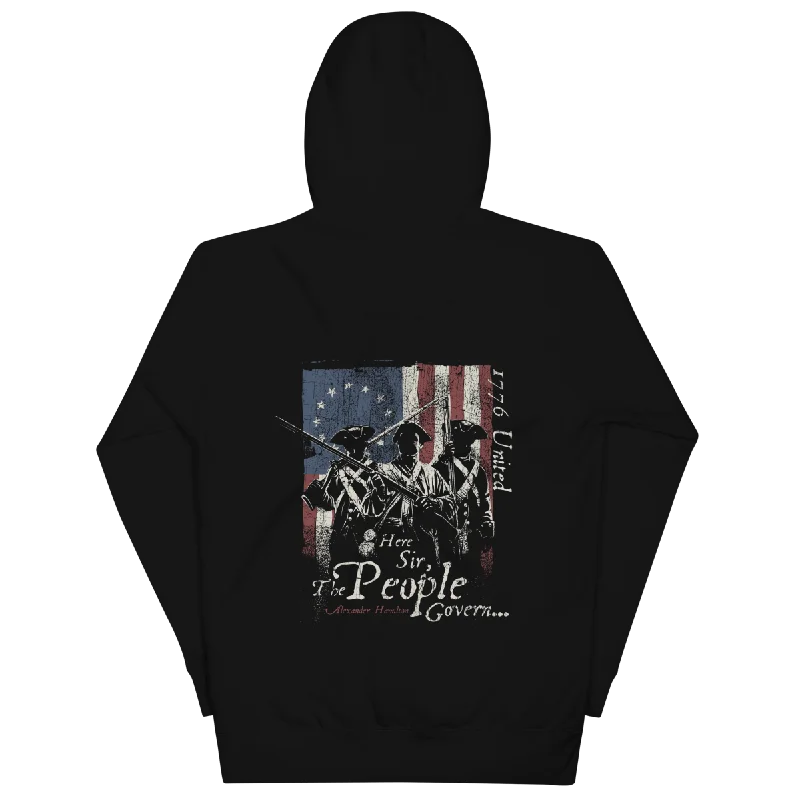 The People Govern Hoodie Elegant Men's Cashmere