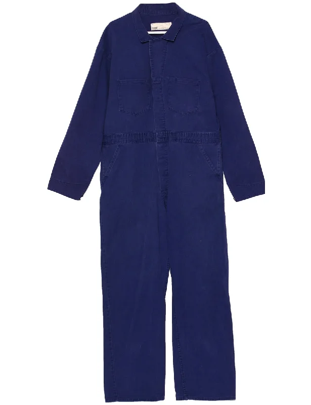 Button Through Boiler Suit - XL Modern Men's Geometric