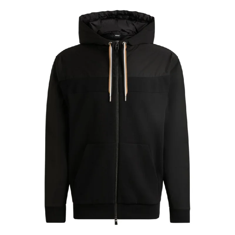 Zip-up hoodie with tonal insert Gym