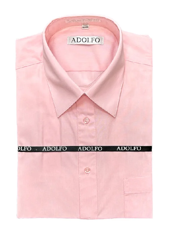 ADOLFO REGULAR FIT DRESS SHIRT-PINK Cool Men's Skate