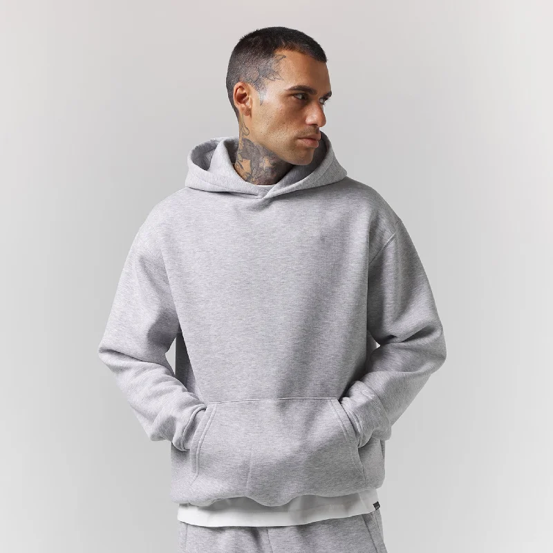 Box Fit Hoodie | Grey Marl Youthful Men's Anime