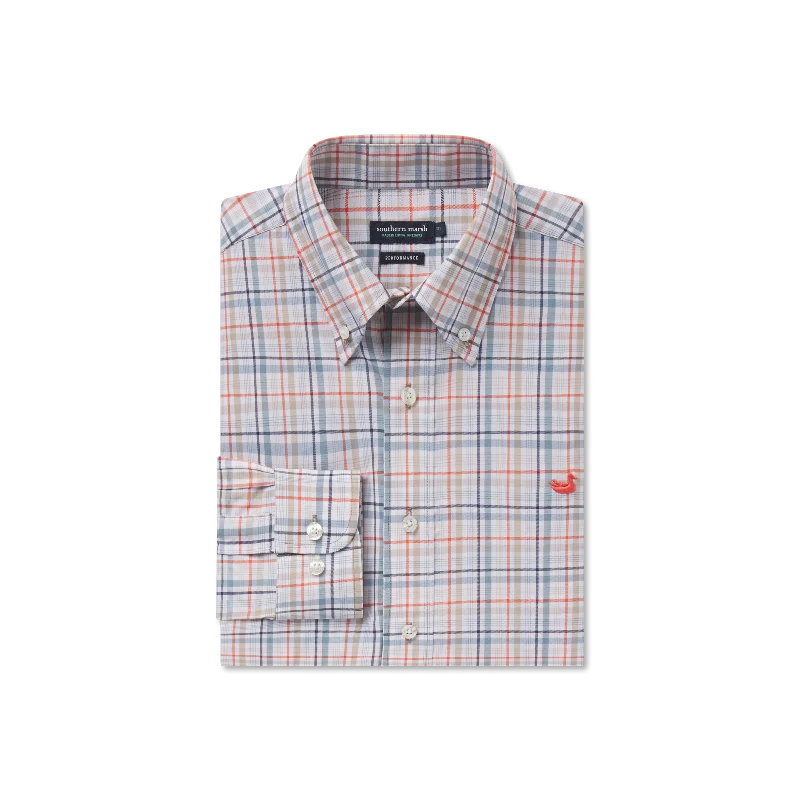 Van Buren Performance Grid Dress Shirt Rugged Men's Outdoor 