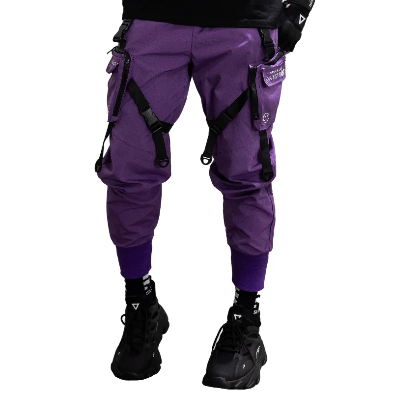 CG-Type 10F Purple Cargo Pants Youthful Men's Anime