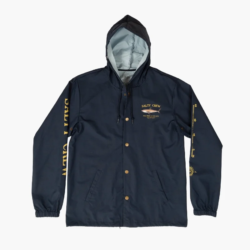 Salty Crew Bruce Snap Jacket - Navy Artistic Men's Hand