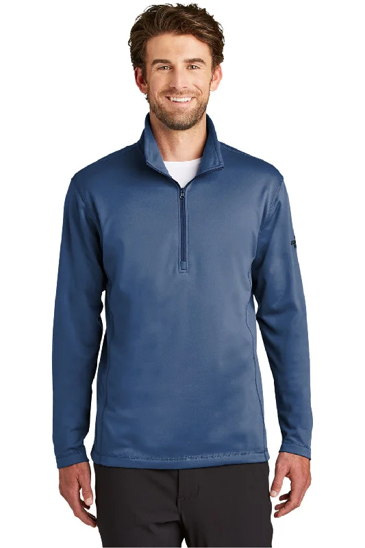 The North Face Mens Tech Pill Resistant Fleece 1/4 Zip Jacket - Blue Wing - Closeout Trendy Men's Scandinavian