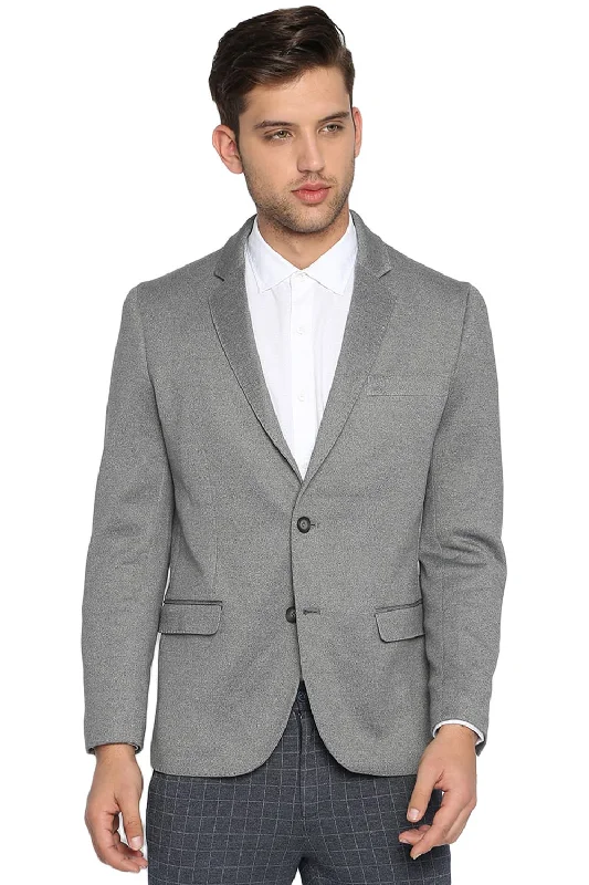 Comfort Fit 2 Button Knitted Blazer Cclassic Men's Tweed