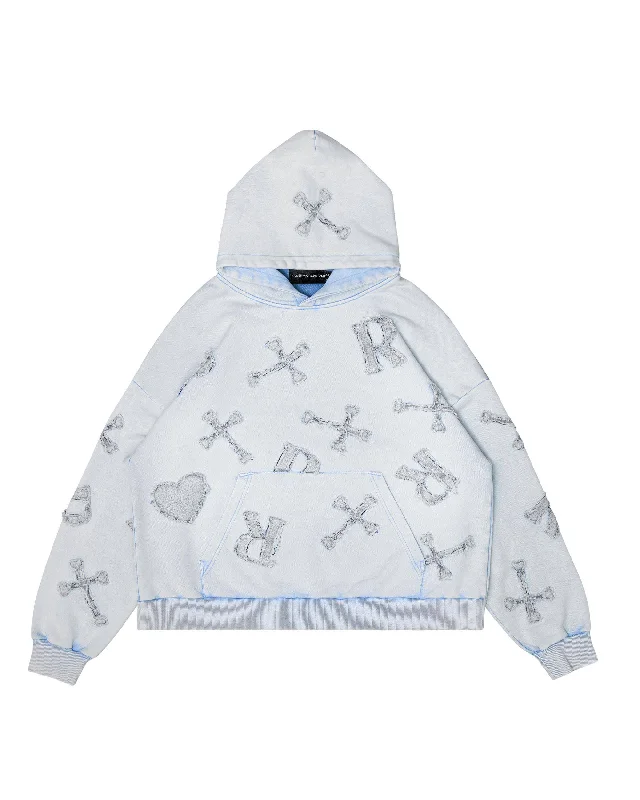 Washed Ice Patch Hoodie Refined Men's Hand