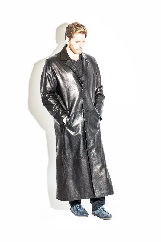 Men's Black Label Library Collection Full Length Trench Coat Stylish Men's Tropical 