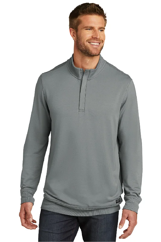 TravisMathew Mens Newport Fleece 1/4 Zip Jacket - Quiet Shade Grey Confident Men's Power