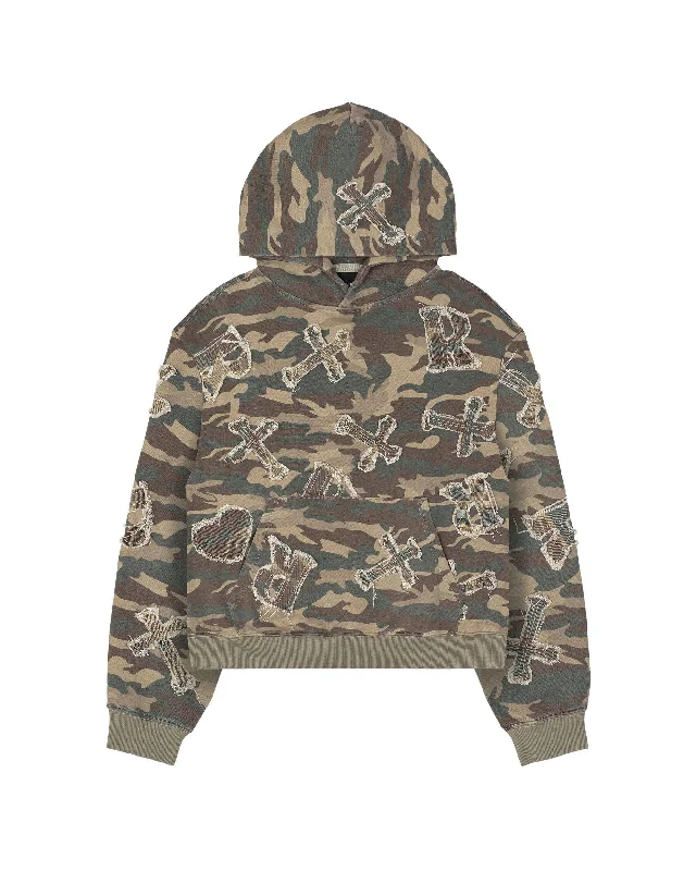 Camo Patch Hoodie Confident Men's Power