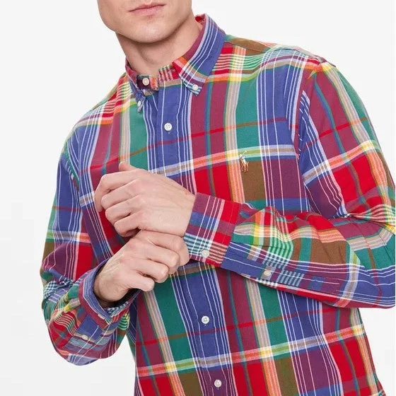 Oxford Shirt - Plaid - Red/Blue Multi Cool Men's Skate