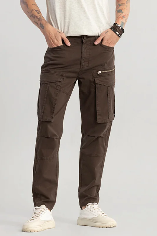 Outlander Dark Brown Cargo Pant Cozy Men's Sherpa