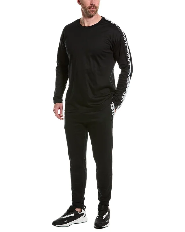 HUGO Hugo Boss 2pc Top & Jogger Set Unique Men's Patch