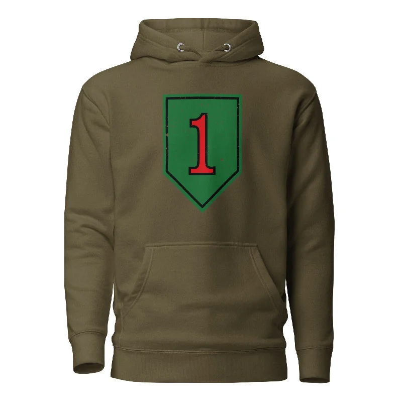 1st Infantry Vintage Hoodie Bold Men's Animal