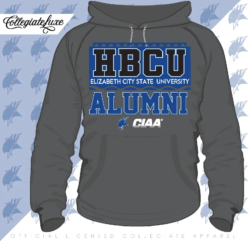 ECSU |  90's Alumni Gray Unisex Hoodie (DK) Earthy Men's Hemp