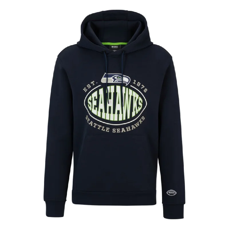 BOSS x NFL cotton-blend hoodie with collaborative branding Elegant Men's Cashmere