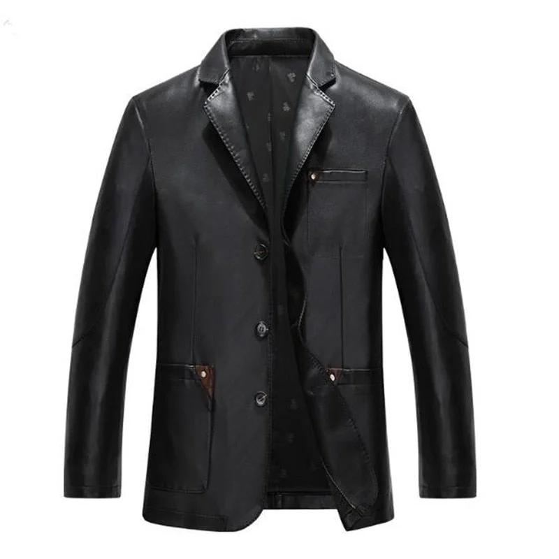 Everyday Mens Leather Blazer Hip Men's Urban