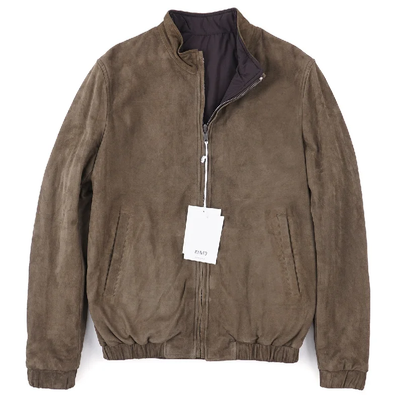 Manto Reversible Lambskin Suede Jacket Minimalist Men's Casual 