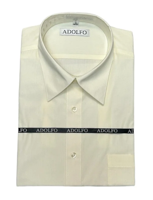 ADOLFO REGULAR FIT DRESS SHIRT-Bone Relaxed Men's Australian 