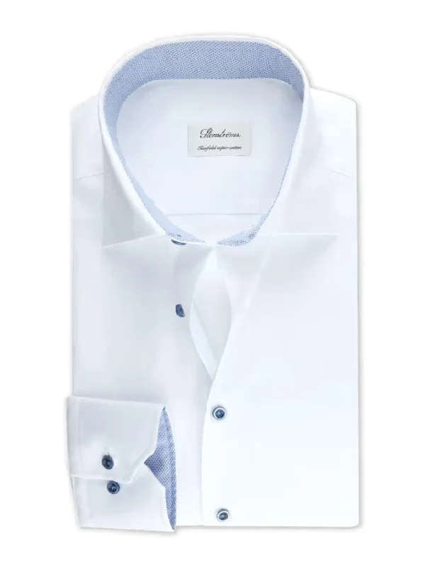 Slimline - Contrast Twill Shirt Sophisticated Men's 