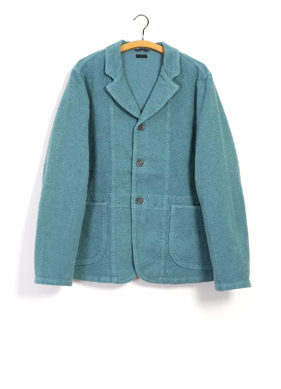 HOSPITAL JACKET | Napped Heat Corduroy Jacket | Turquoise Youthful Men's Anime