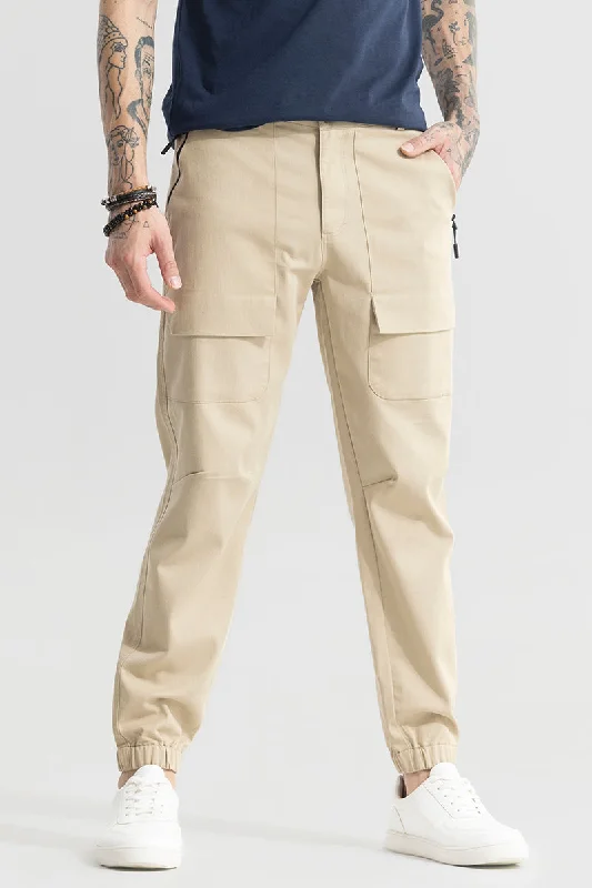 Rustic Cream Cargo Pant Dapper Men's Bow