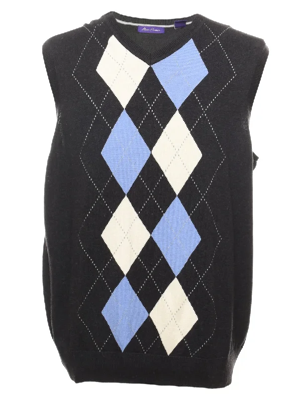 Argyle Vest - L Sporty Men's Tennis