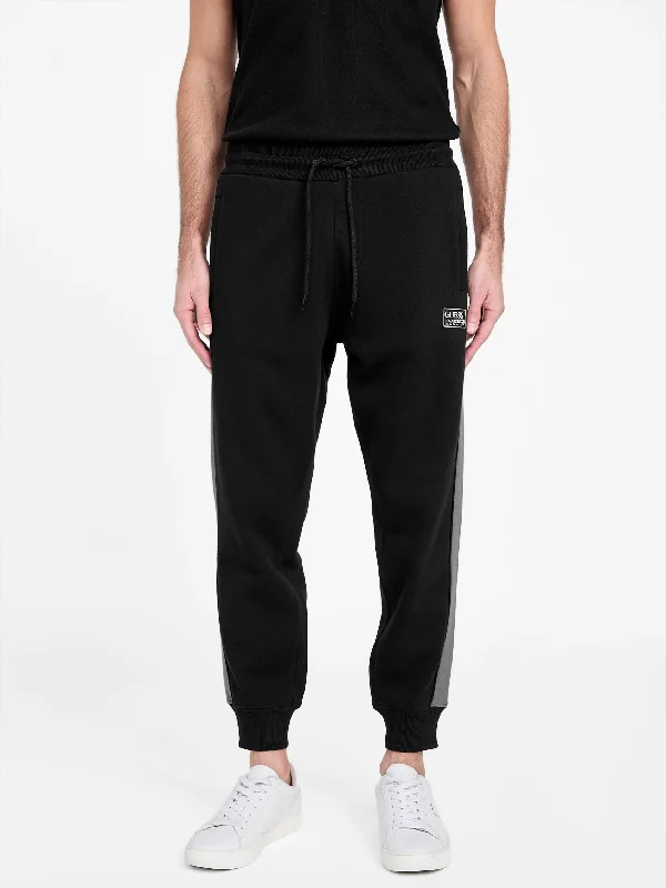 Eco David Logo Joggers Sleek Men's Metallic