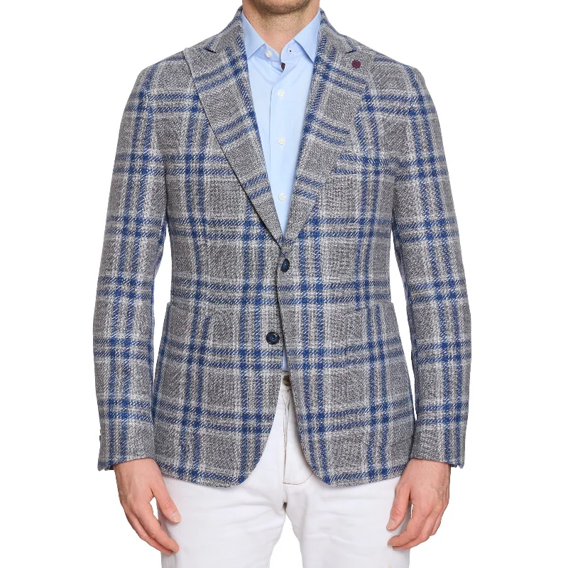 SARTORIA PARTENOPEA Gray Carlo Barbera Wool-Silk Jacket EU 50 NEW US 40 Current Model Tough Men's Military