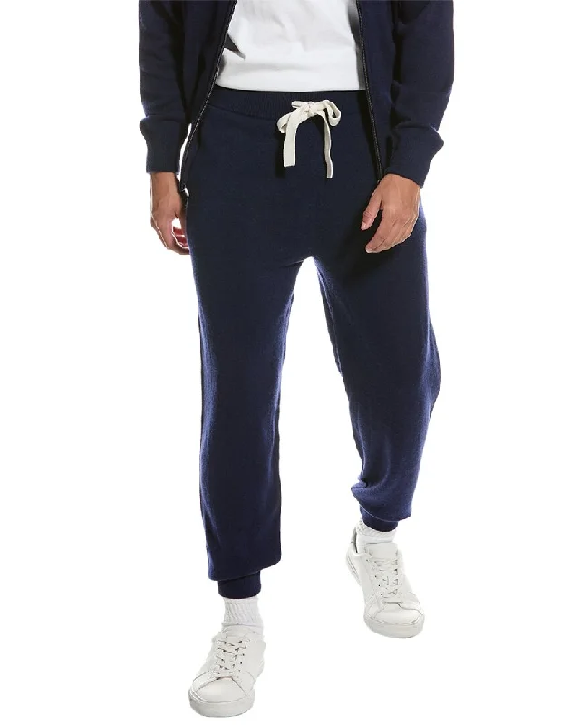 Brodie Cashmere Wool & Cashmere-Blend Jogger Trendy Men's Oversized