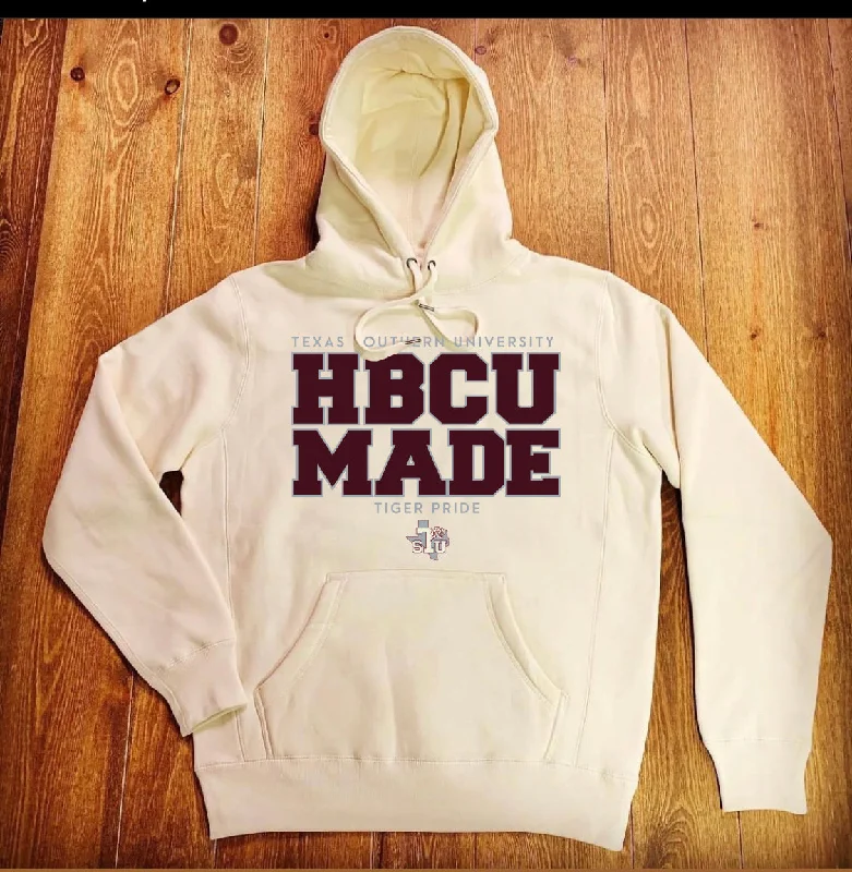 Texas Southern |HBCU MADE Cream Unsex Sweatshirt (**) Streetwear Style