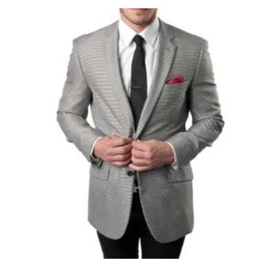 Men's Blazer-Demantie-DF Polished Men's Silk