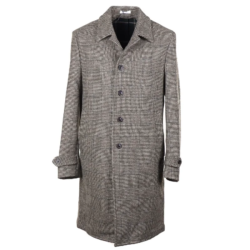 Boglioli Plaid Brushed Wool Overcoat Adventure