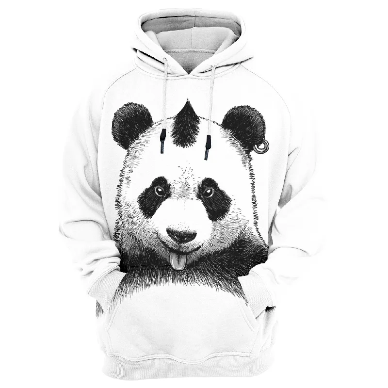 Punk Panda Hoodie British Gentleman Style