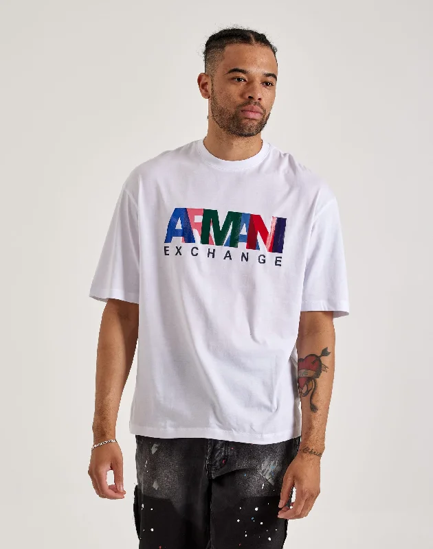 Armani Exchange Overlap Logo Tee Tough Men's Tactical