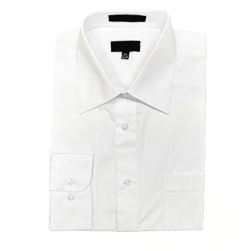 Adolfo Regular Fit Dress Shirt - White Trendy Men's Scandinavian