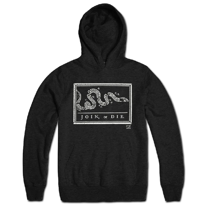 Join or Die Hoodie Cozy Men's Sherpa