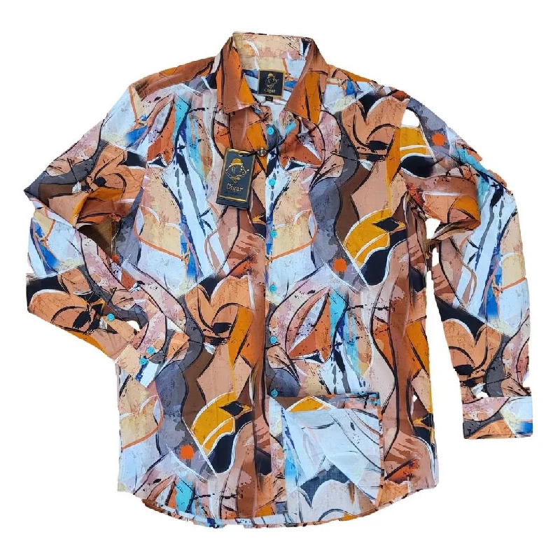 Cigar Orange Casual Shirt S-4419 Lumberjack