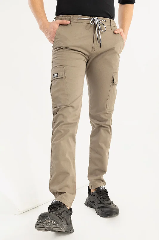 Stark Pastel Camel Brown Cargo Pant Dynamic Men's High