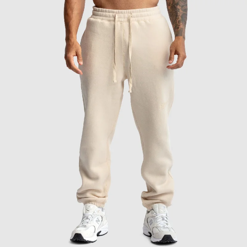 Men's DYVN Relaxed Fit Sweats - Cream Hip Men's Retro