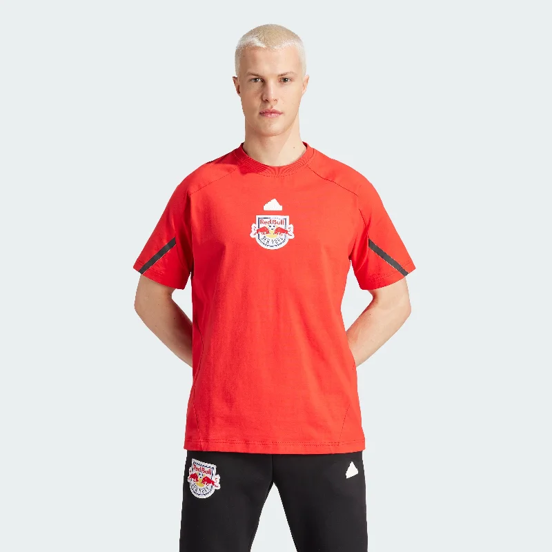 Men's adidas New York Red Bulls Designed for Gameday Travel Tee Elegant Men's Cashmere